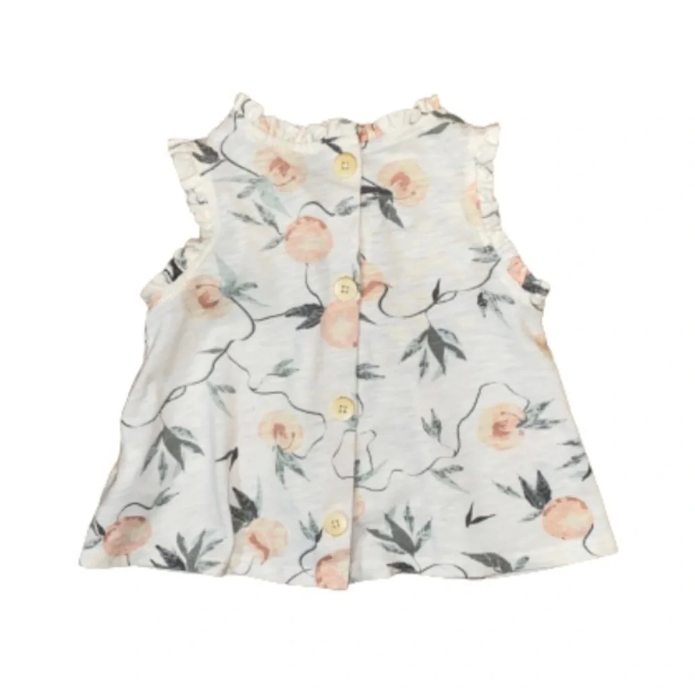 Jessica Simpson Sleeveless Floral Print Top Size 24 Months - Picture 2 of 4